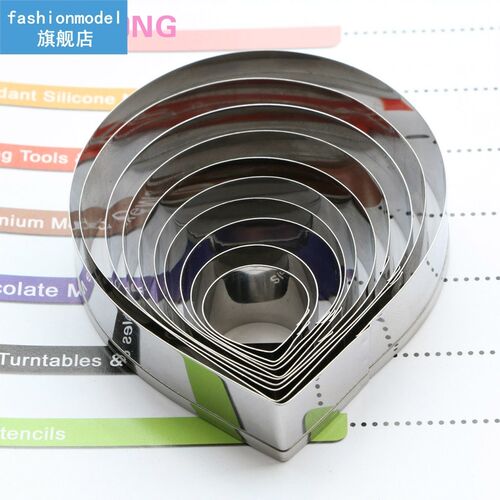 10pcs Rose Petal Cookie Pastry Cake Cutter Stainless Steel B
