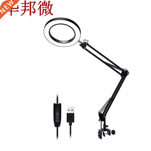 Flexible Desk Large 33cm+33cm 5X USB LED Magnifying Glass 3