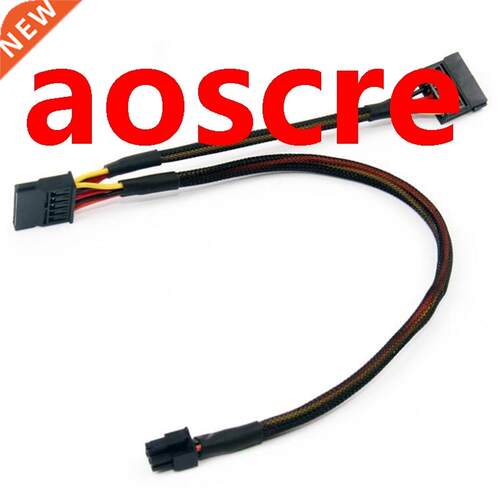 Mini 6Pin to 15Pin X2 SATA Power Cable Cord for DELL Vostro