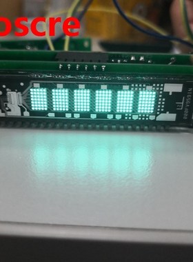 VFD display module, 6 bit dot matrix, reverse display screen