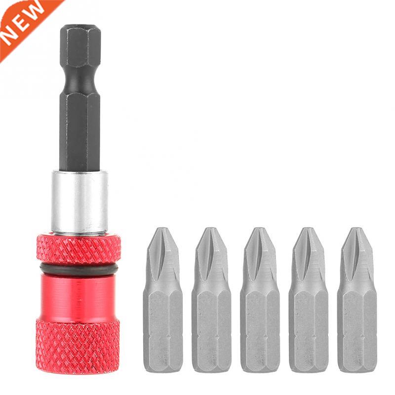 1/4 inch Hex Shank Bit Holder Extension Bar with 5 PH2 Bits