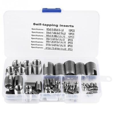 50pcs Self Tapping Thread Inserts Set Thread Reinforce Faste