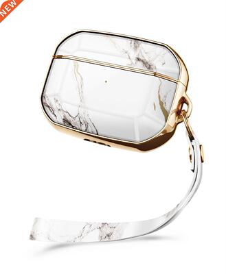 Gviewin For Airpods Pro Case 360 Degree Protective Marble