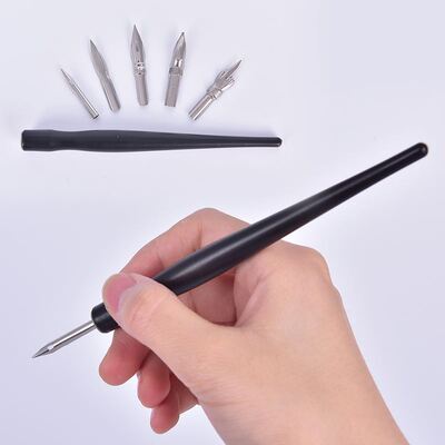 Cartoon Nib Holder Eraser Painting Material Stationery Set M