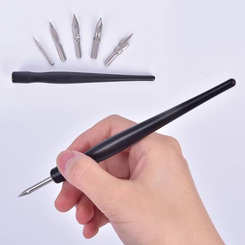 Cartoon Nib Holder Eraser Painting Material Stationery Set M