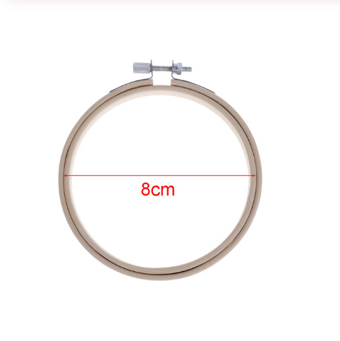 8cm Embroidery Hoop Ring Wooden Handy Cross Stitch Machine B