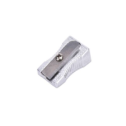 5pcs 1HoleSilver Metal Single Hole Graphite Pencil Sharpener