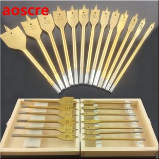 13PCS Set Spade 35mm Drill Flat Kit Coating Titanium Bits