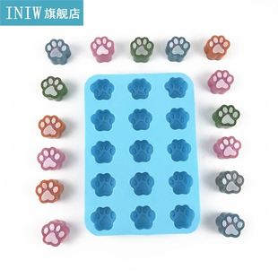 Dog Paws Keychain Epoxy Resin Mold Earrings Pendant Silicone