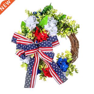 Artificial Hydrangea Wreath American Independence Day/4Th of