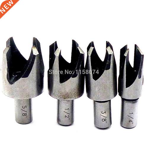 4pcs Carpentry Plug Cutter Cutting Tool Drill Bit Set 5/8&qu