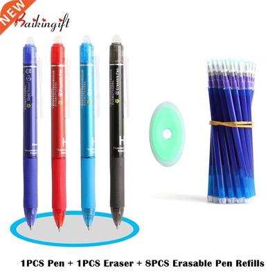 8PCS Erasable Pens Refills With 1PCS Eraser And 1PCS Erasab