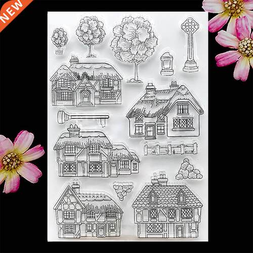House Clear Stamp Transparent Stamps Silicone Seal for