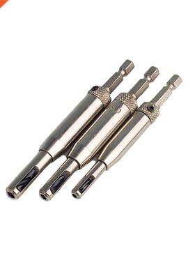 3 Self Centering Hinge Cabinet Door Hardware Drill Bit Set 7