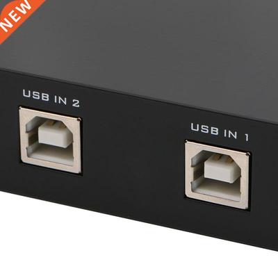 2 Ports USB2.0 Sharing Device Switch Switcher Adapter Box Fo