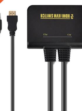 1X2 Port USB HDM KVM Swtch Swtcher Wth Cable for Montor