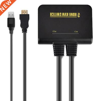 1X2 Port USB HDM KVM Swtch Swtcher Wth Cable for Montor