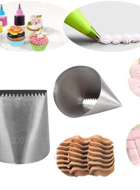 Extra Large Stainless Steel Nozzle Icing Piping Nozzles Crea