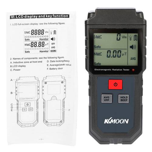 Digital LCD Electromagnetic Radiation Tester Electric Field