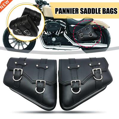 Pair lack Motorcycle Saddleags Throw Under Seat Side Tools