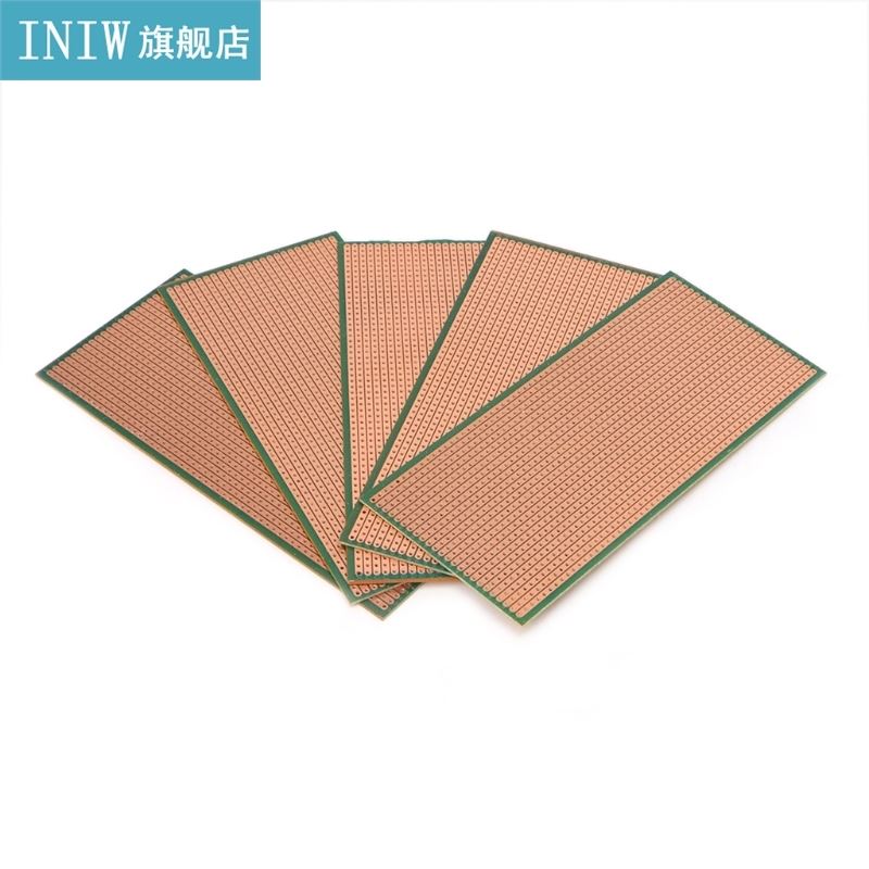 5Pcs 6.5x14.5cm Stripboard Veroboard Uncut PCB Platine Singl