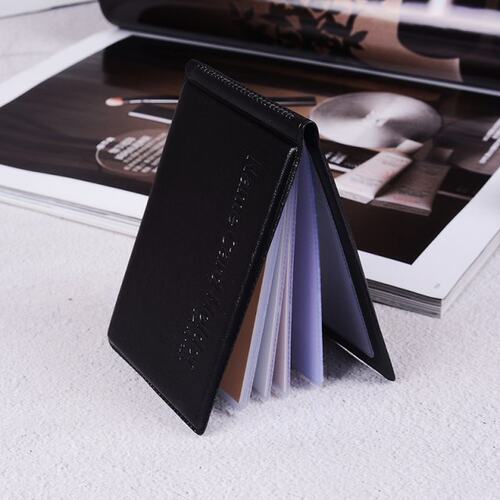 1PC Black PU Leather 40 Cards ID Credit Card Holder Book Cas