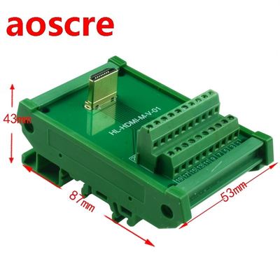 High-definition HDMI male connector The plug Terminal block