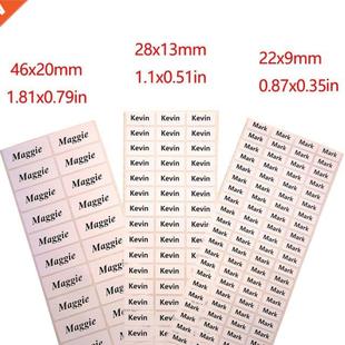 3Size Custom Name Stickers White Waterproof Personal Office