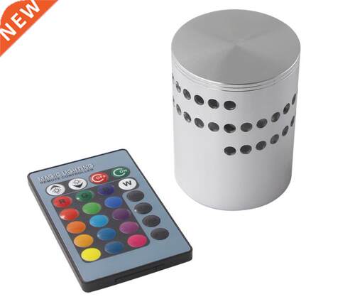 LED Spiral Hole Wall Light 16 Colors With RGB Remote Control