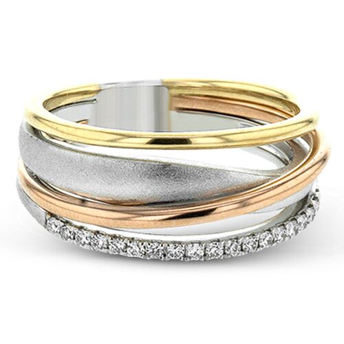 Huitan Fancy Cross Women Ring Micro Paved CZ Stone Three Ton