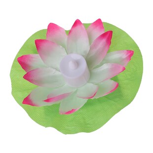 LED Floating Lotus Flower Lamps On Water Swimming Pool Garde