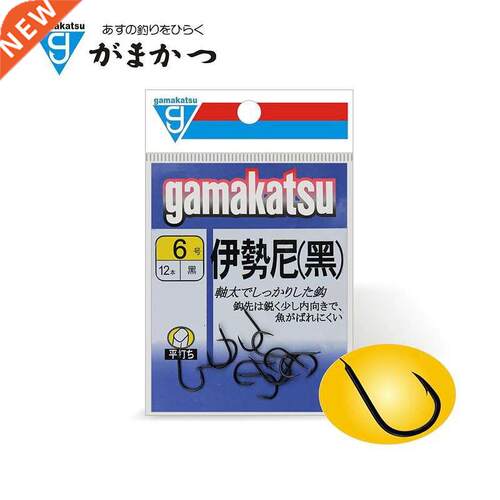High quality Japan Gamakatsu black barbed hooks high carbon