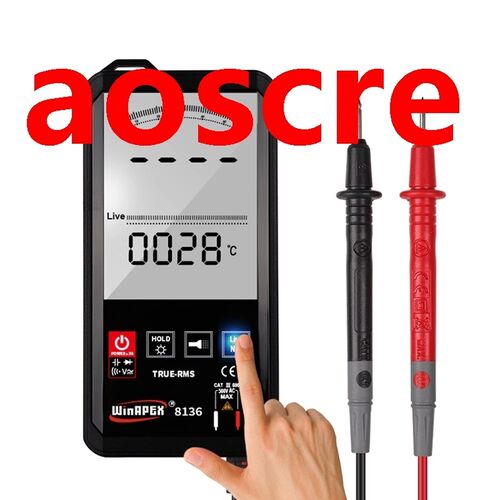 Touch Screen Multimeter 6000 Counts LCD Automatic AC DC Volt