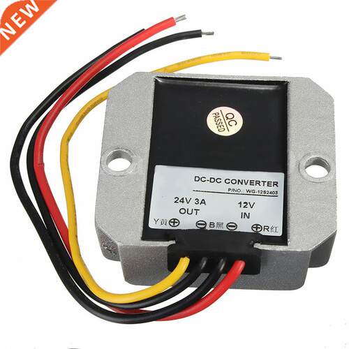 DC-DC 12V Step Up to 24V 3A 72W Car Power Converter Regulato