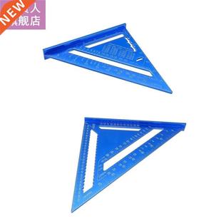 7/12 Inch Metric Triangle Angle Ruler Aluminum Alloy Triangu