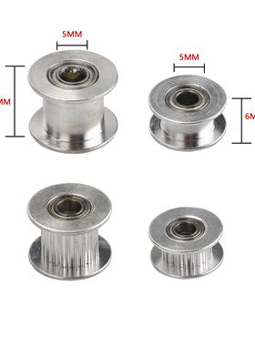 1Pcs GT2 Idler Timing Pulley 20 Tooth Wheel Bore 5mm Alumini