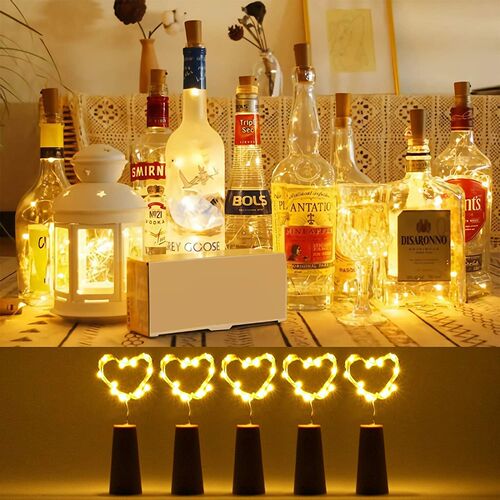 6Pcs 3Pcs/Lot Wine Bottle Lights with Cork DIY LED Lighting