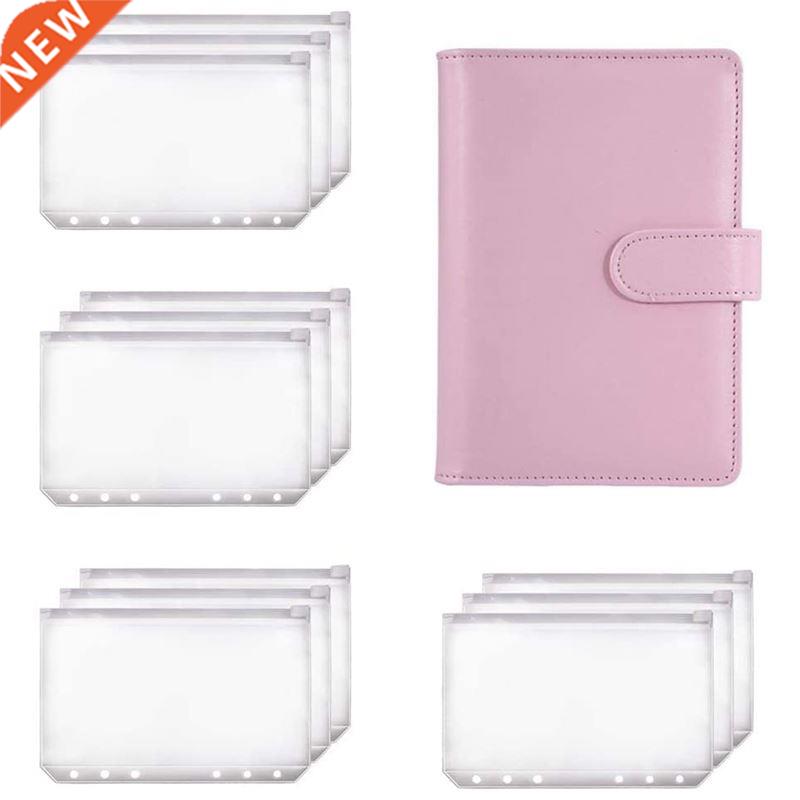 A6 Binder Planner Pink Notebook Binder and 12 Pieces 6 Hole