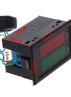 AC80-300V 100A Digital Current Ammeter Voltmeter Dual LED Di