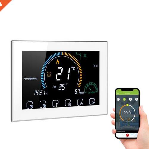 WiFi Thermostat 95-240V Progrmale Voice APP Control Water