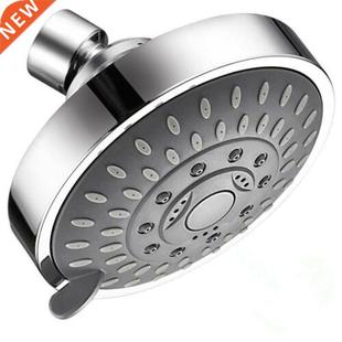Bath Shower Head High Pressure Sprayer 4 Inch 5 Setting Adju