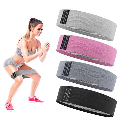 Workout Fitness Hip Loop Resistance Bands Anti-slip Squats E