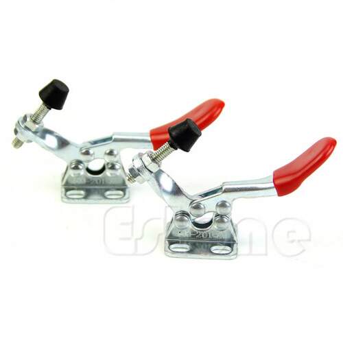 2Pcs Toggle Clamp GH201A 201A Horizontal Clamp Hand Tool Ni