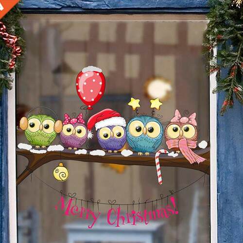 2021 New Year Window Stickers for Merry Christmas Decoration