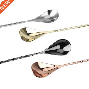 Mixing Spoon Stirrer Stainless Steel Cocktail Bar Spiral Pat