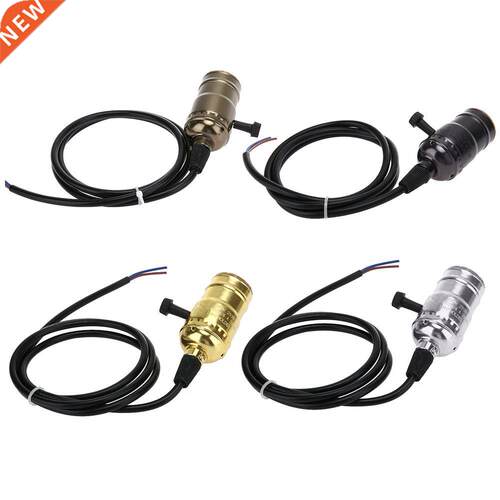 220V Retro Lamp Holder Lamp Holder E27 Socket Black/Gold/Sil