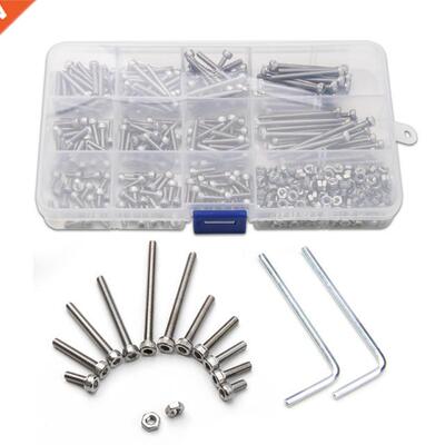 440PCS Stainless Steel Cylinder Head M Hexagon Hex Socket C