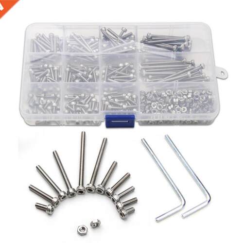 440PCS Stainless Steel Cylinder Head M Hexagon Hex Socket C