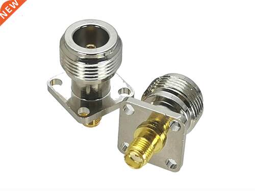 10Pcs SMA Female Jack to N Female Jack 17.5mm 4-holes Flange