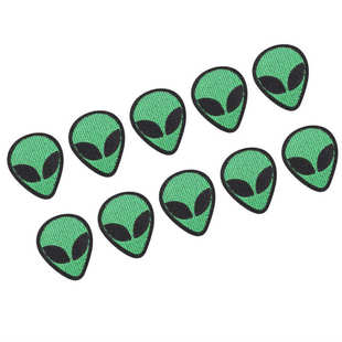 Alien He Patch Embroidered Patch Alien He Shape Decorat